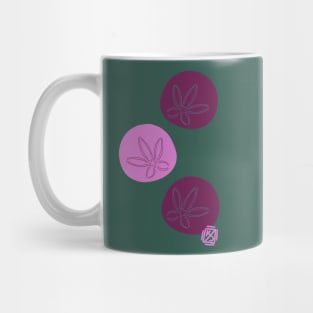 Pink and Maroon Sand Dollars Mug